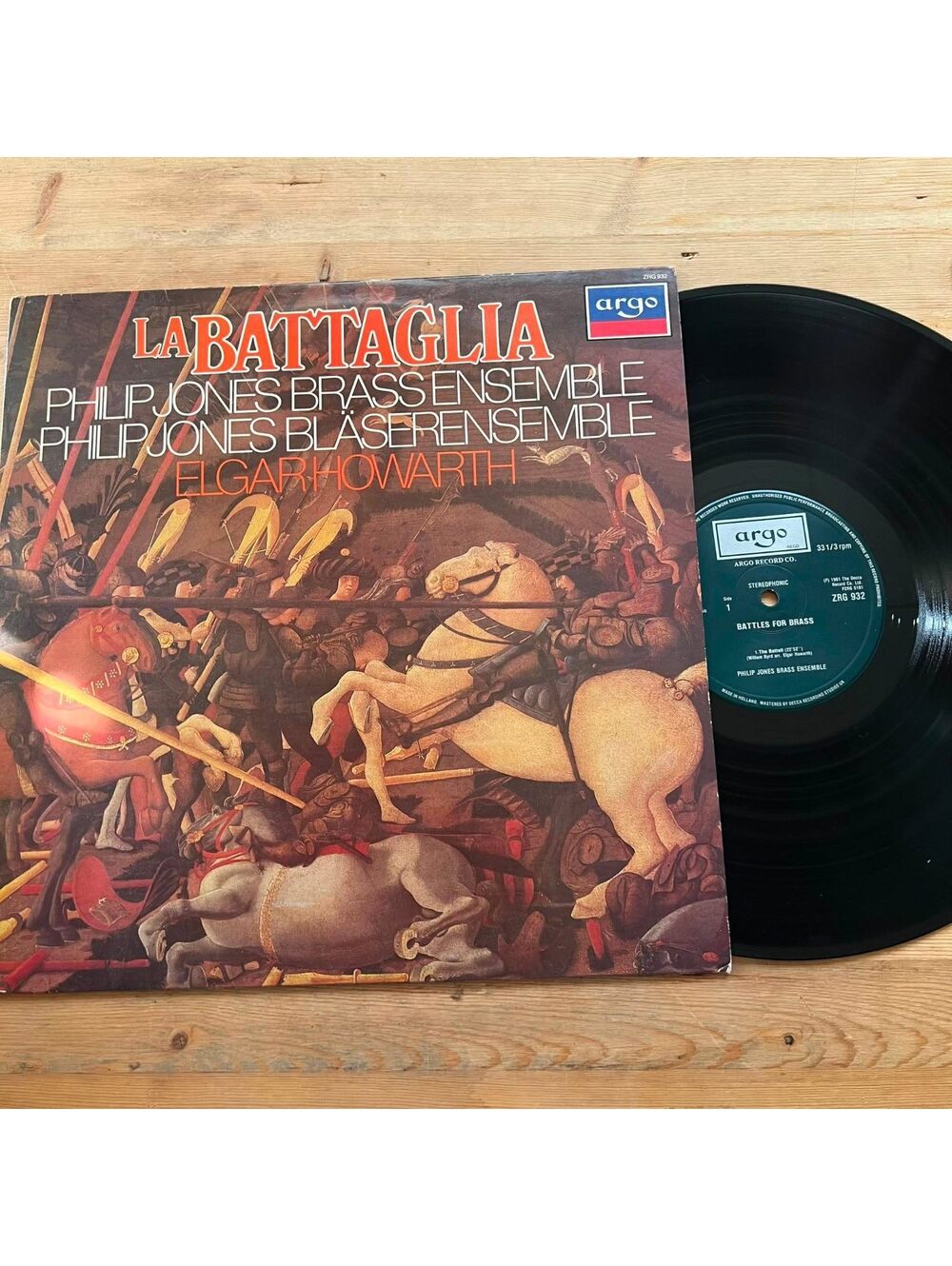 Elgar Howarth - La Battaglia 33rpm VG+ VR20
